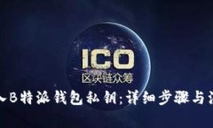 如何导入B特派钱包私钥：